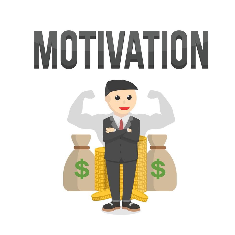 business motivation design character on white background 8963556 ...