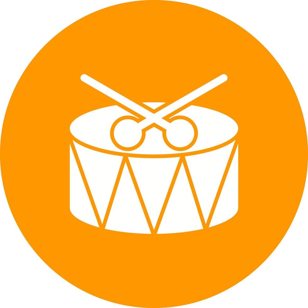 Drum Circle Background Icon vector