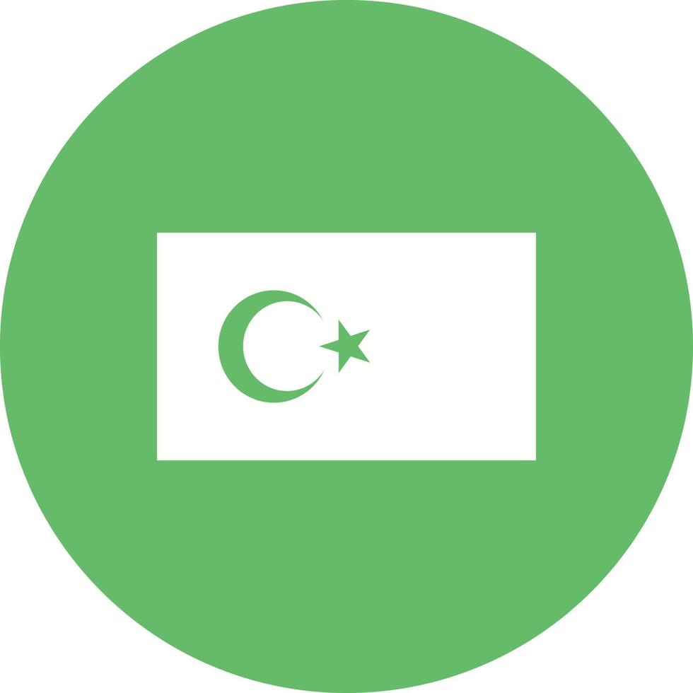 Turkey Circle Background Icon vector