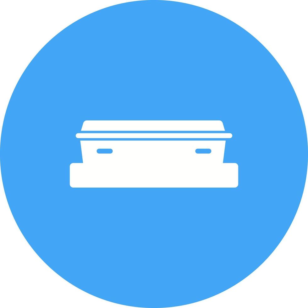Coffin I Circle Background Icon vector