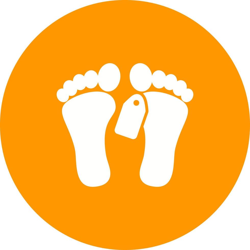 Dead Body Circle Background Icon vector