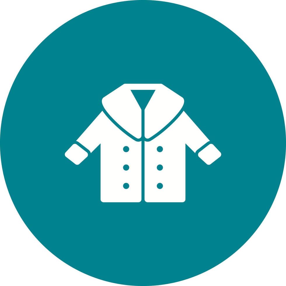 Coat Circle Background Icon vector