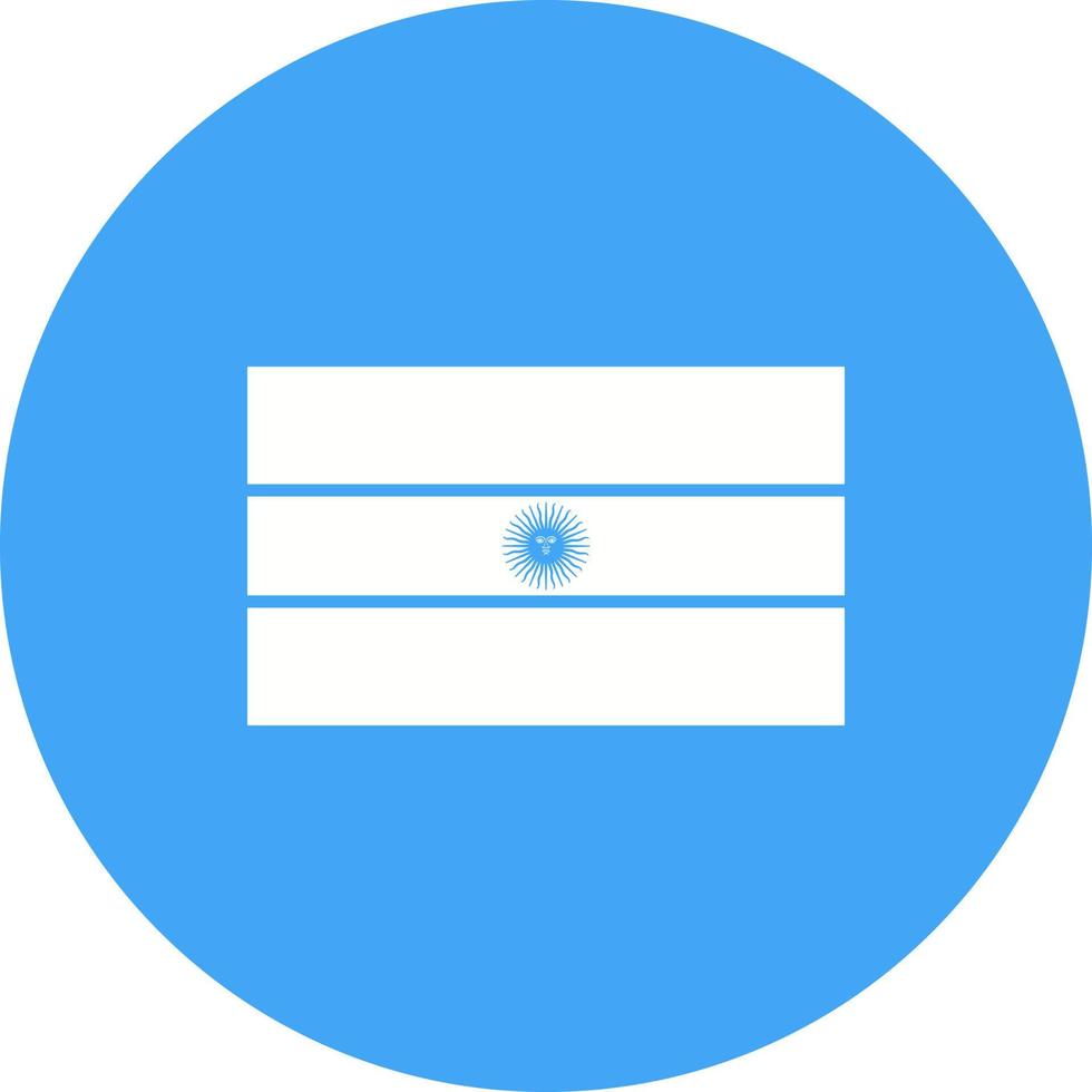 icono de fondo de círculo argentino vector