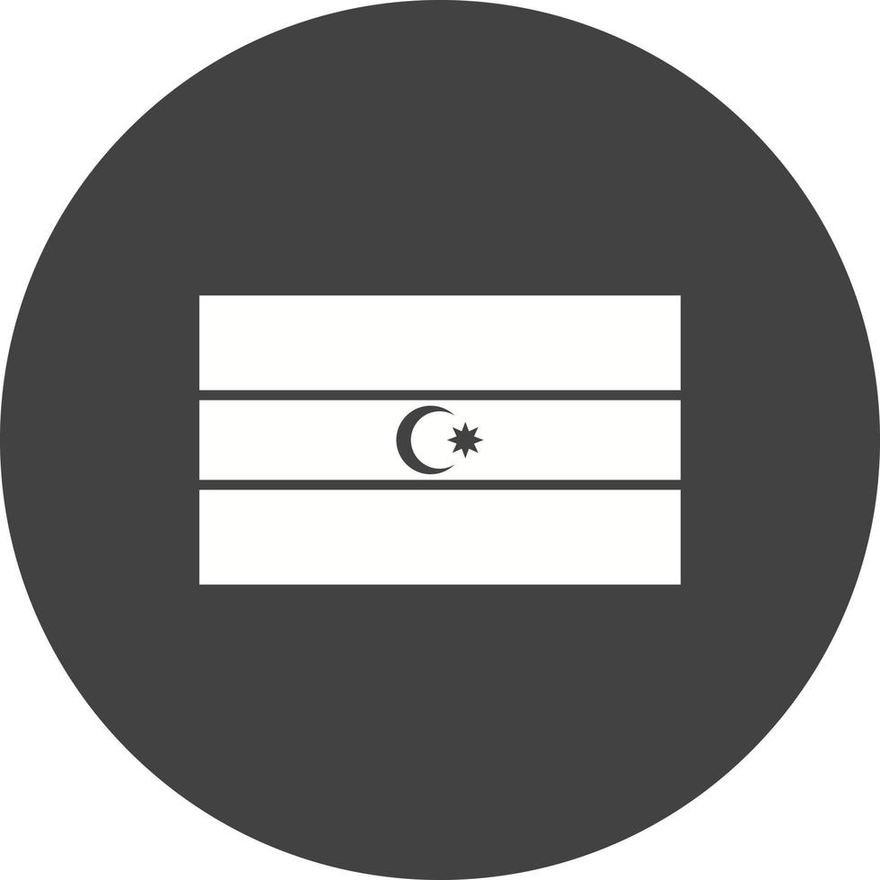 Azerbaijan Circle Background Icon vector