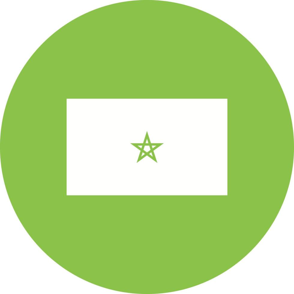 Morocco Circle Background Icon vector