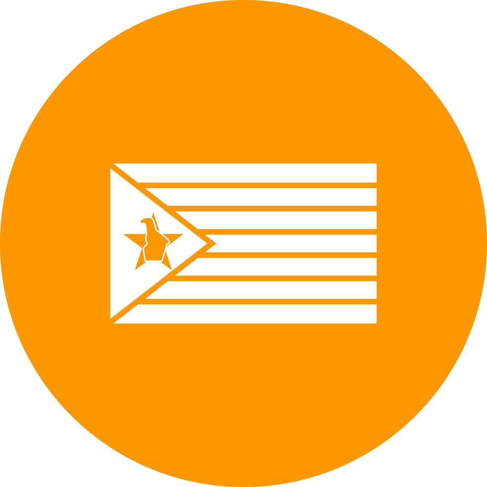 Zimbabwe Circle Background Icon vector