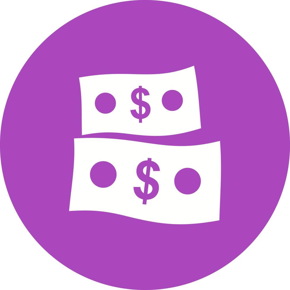 Money II Circle Background Icon vector