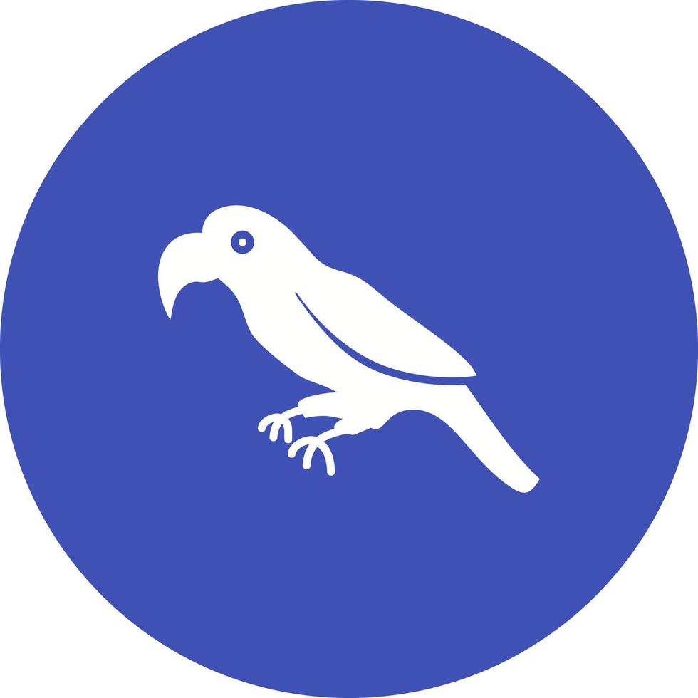Parrot Circle Background Icon vector
