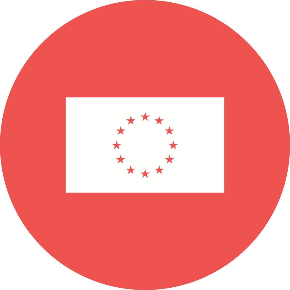 European Union Circle Background Icon vector