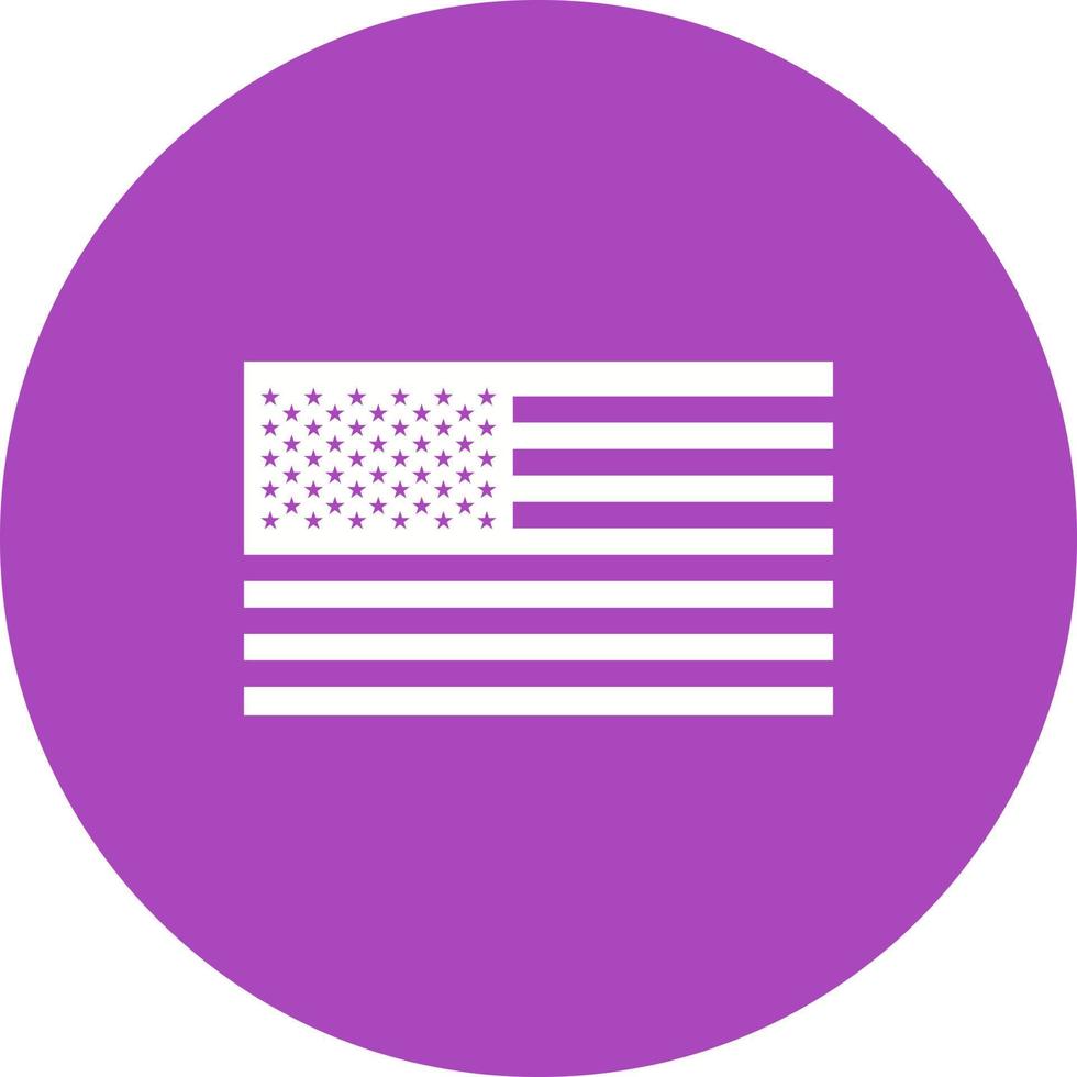 United States Circle Background Icon vector
