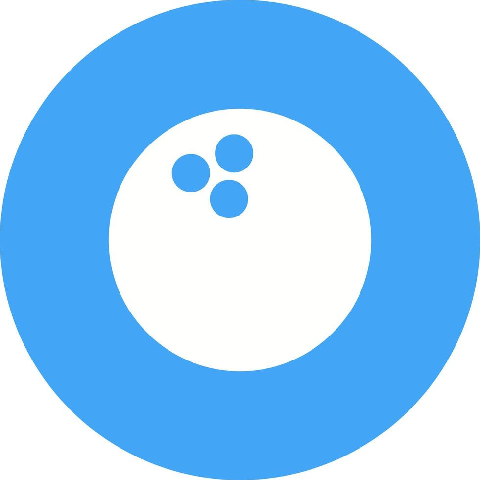 Bowling Ball Circle Background Icon vector