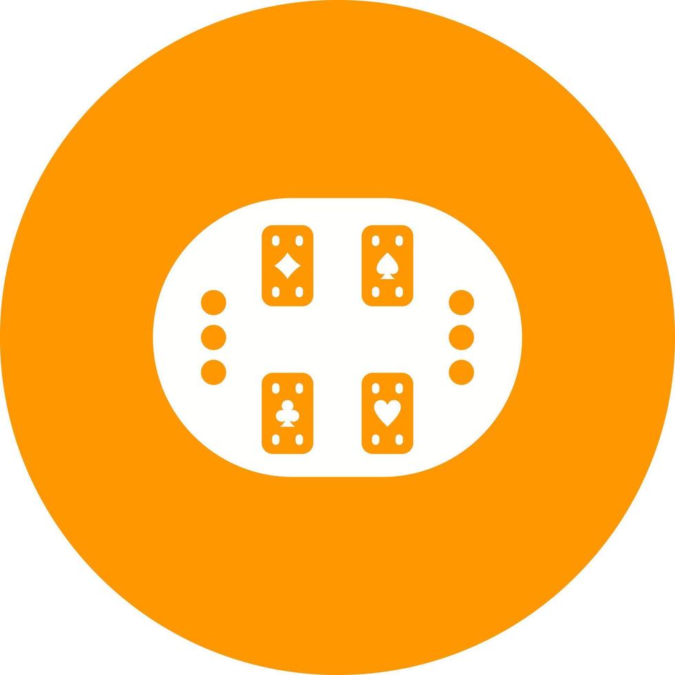Cards Table Circle Background Icon vector