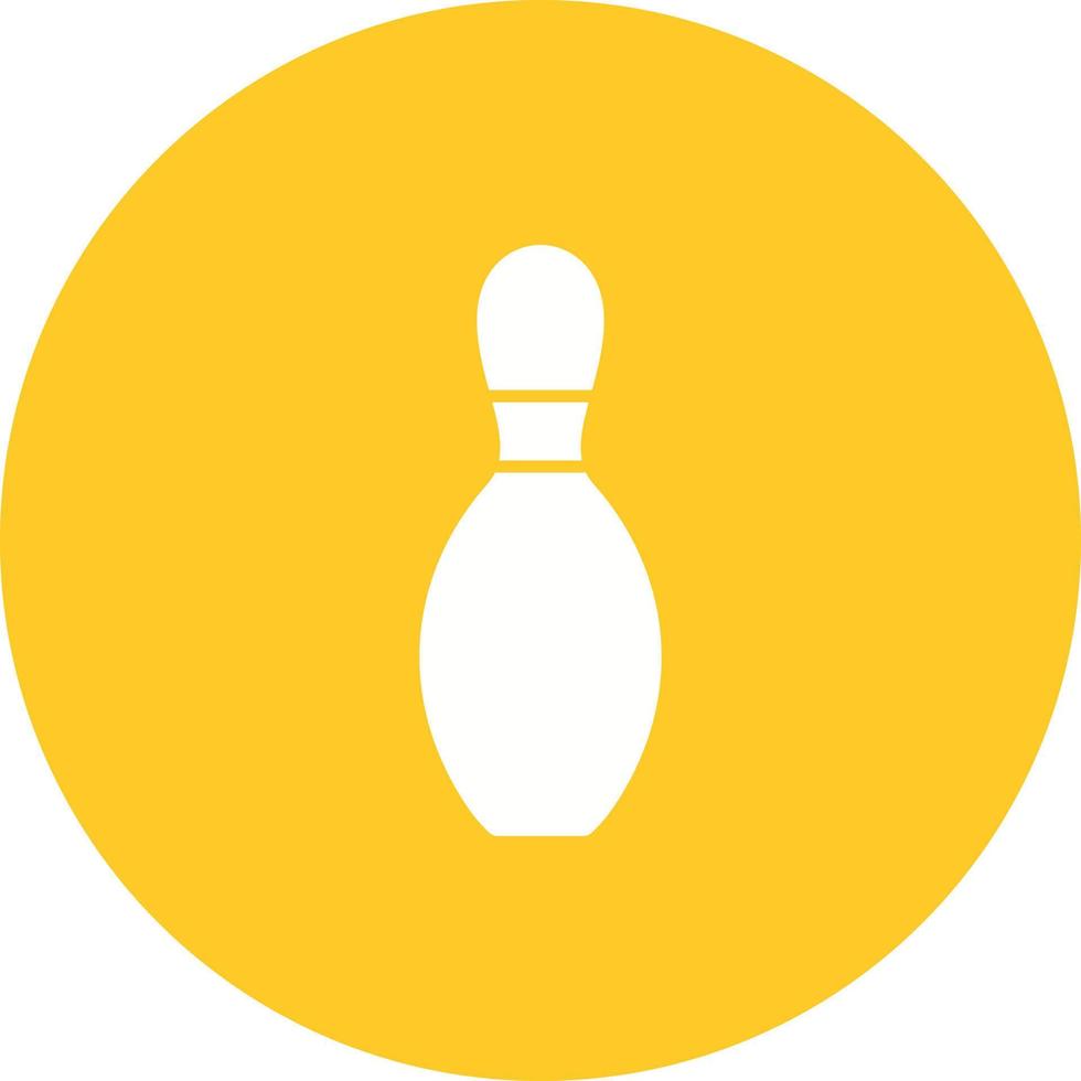 Bowling Pin Circle Background Icon vector