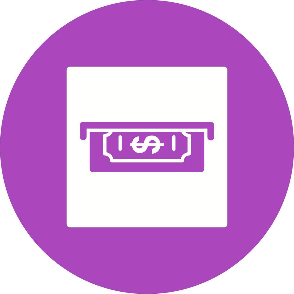 Slot of Bills Circle Background Icon vector