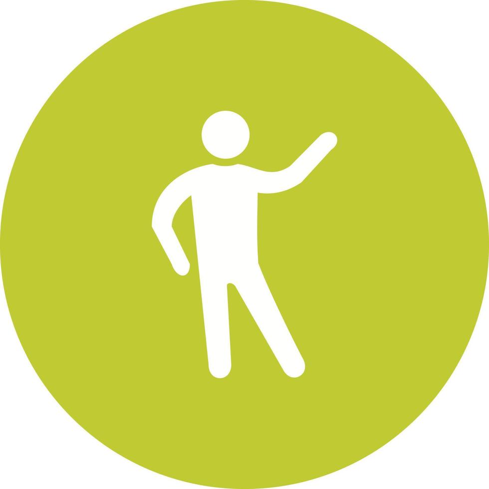 Courageous Circle Background Icon vector