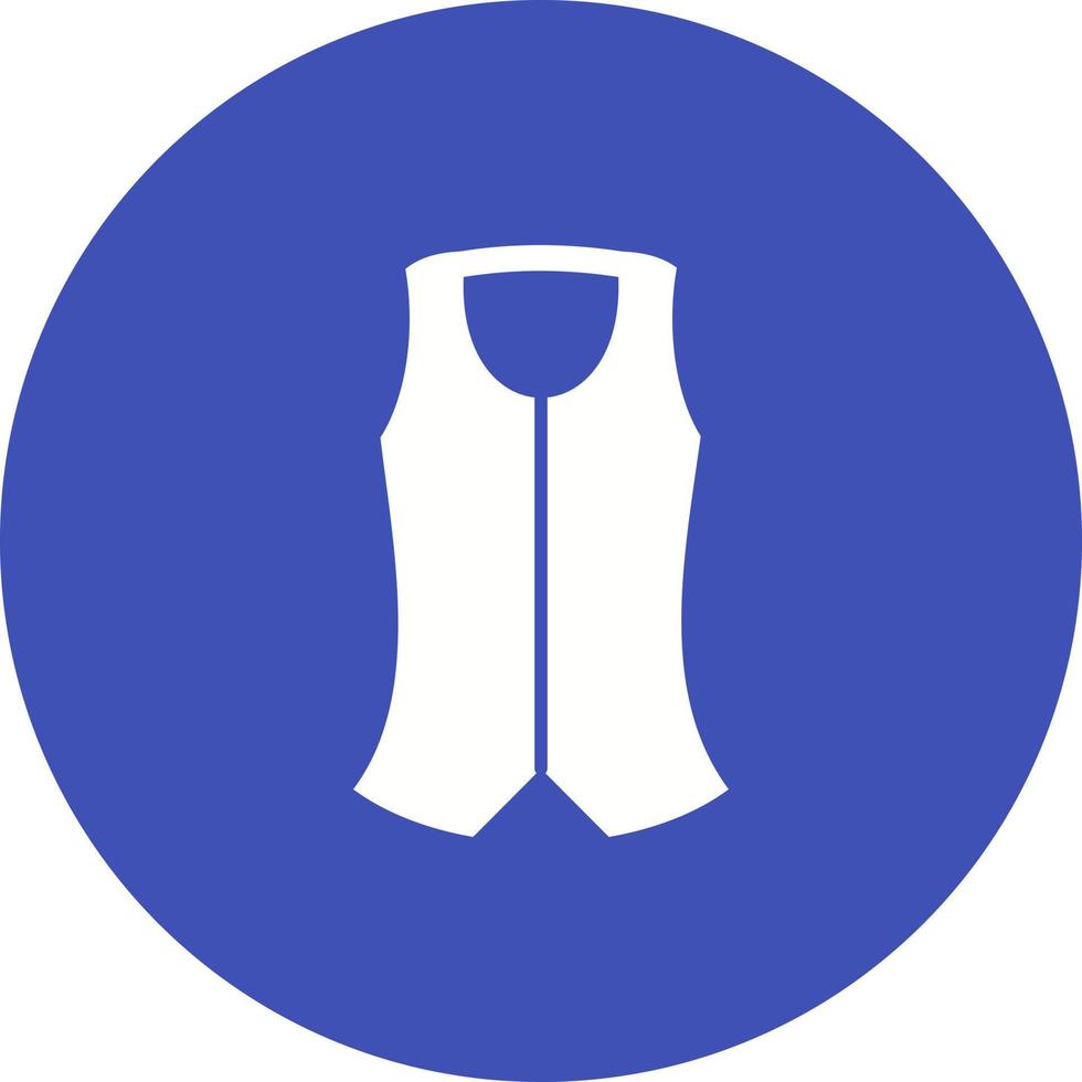 Vest Circle Background Icon vector