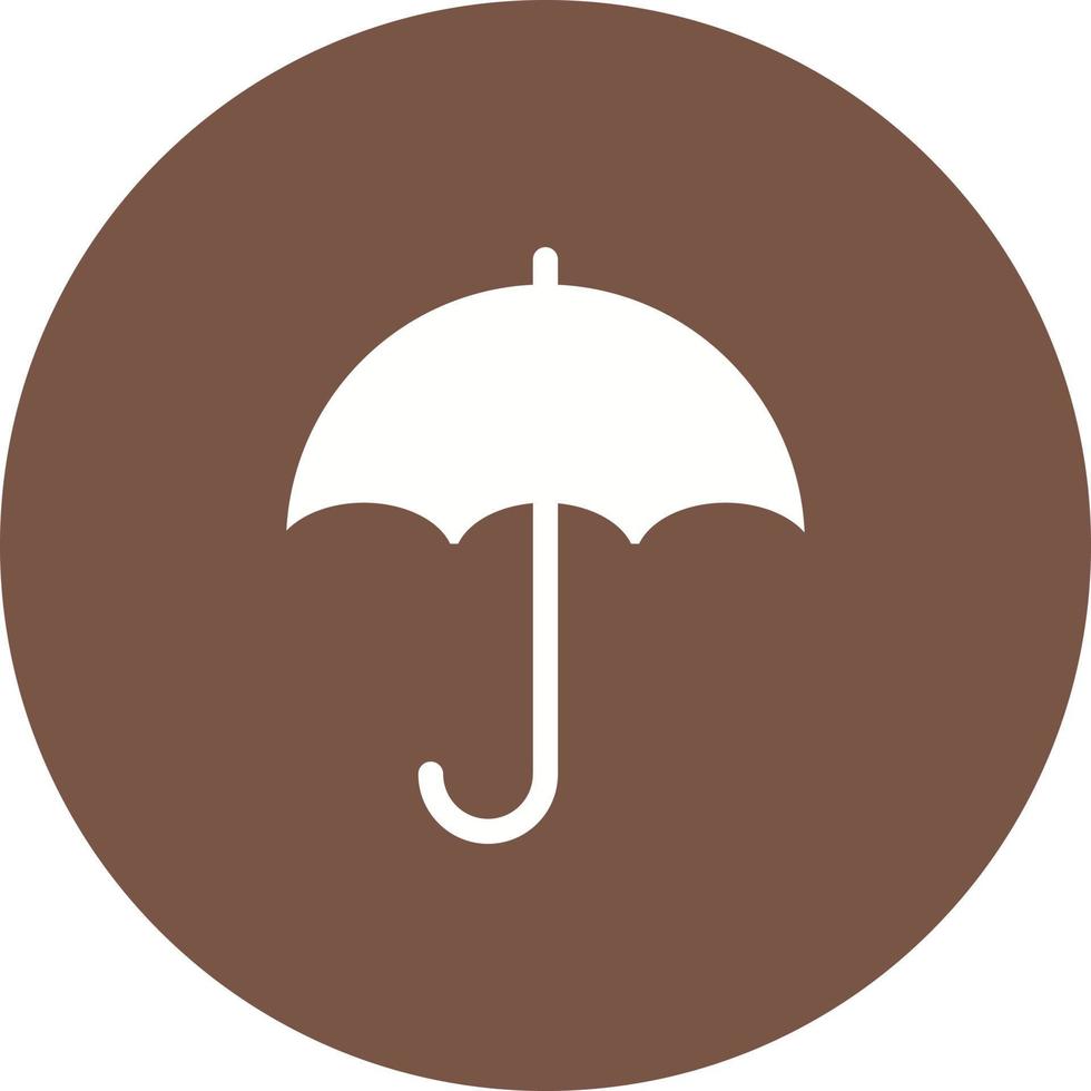 Umbrella Circle Background Icon vector