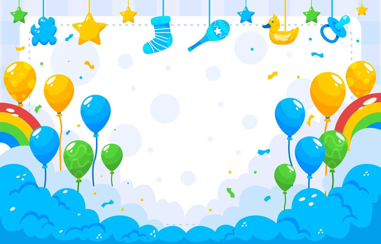 Baby Born Day Background vector