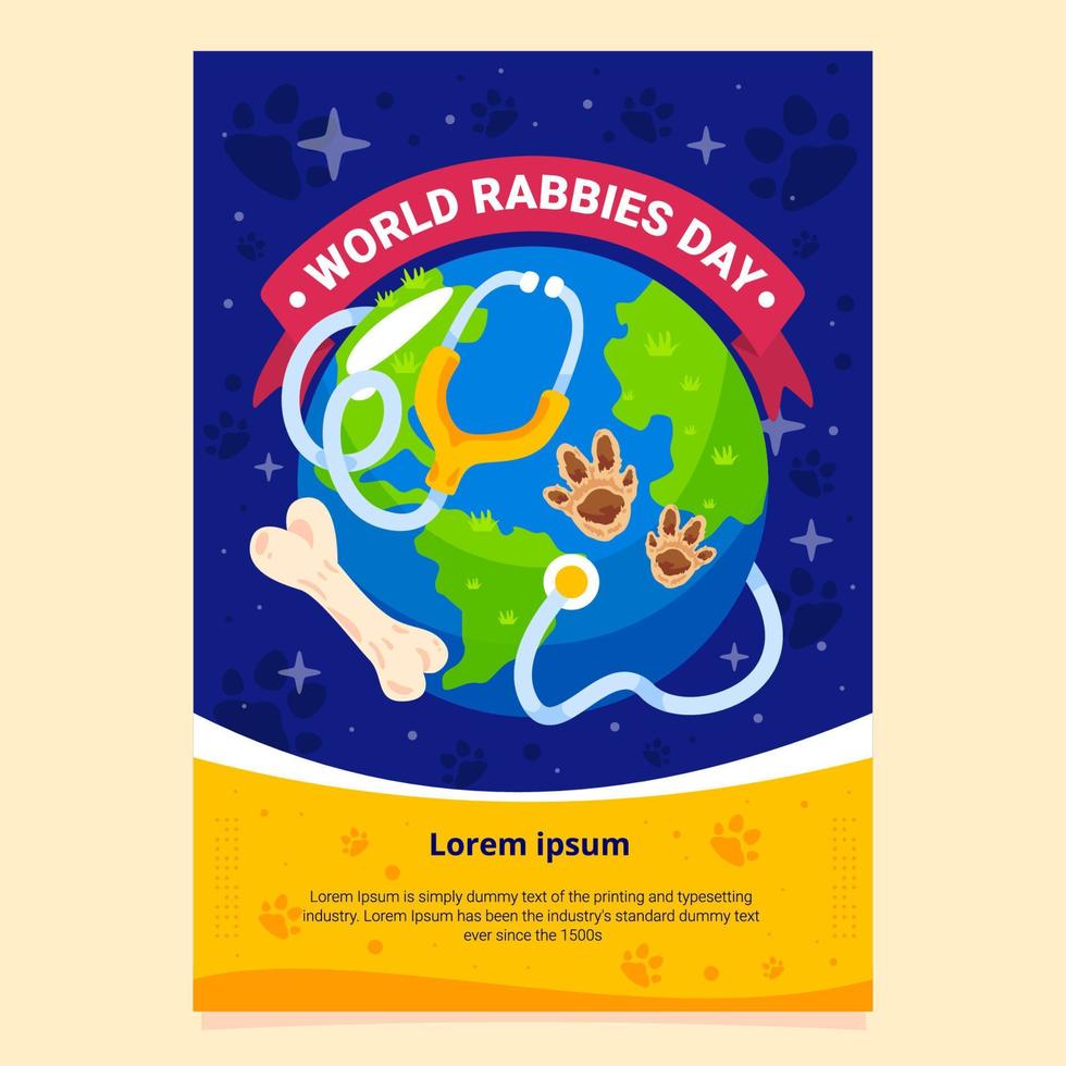 World Rabies Day Poster vector
