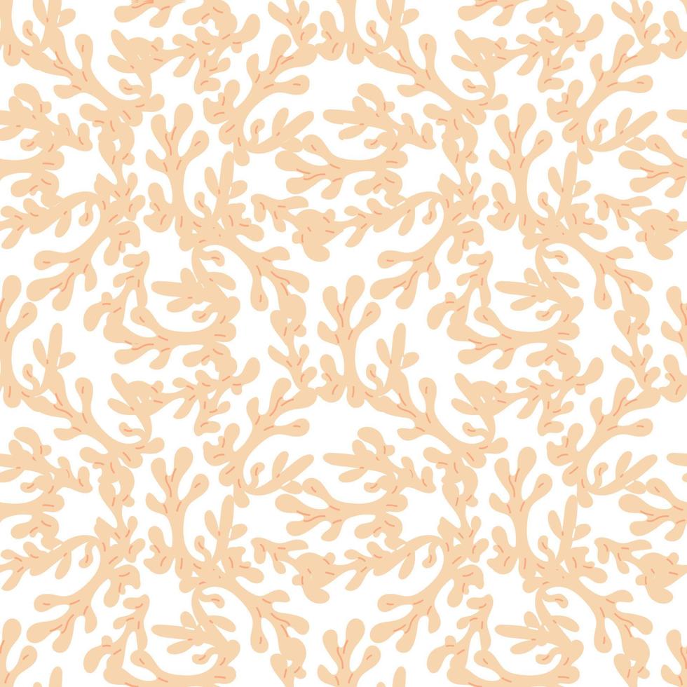 seamless pattern with corals. Background with corals . Flat colorful vector illustration.