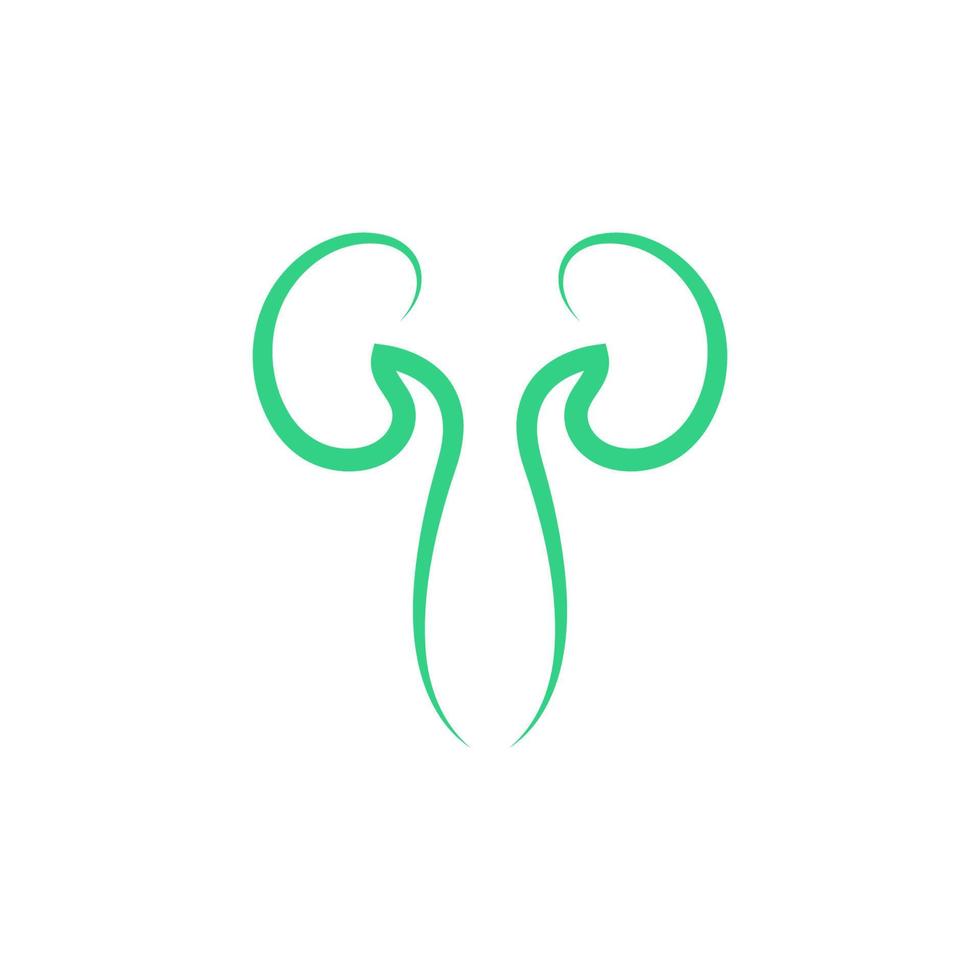 Kidney icon logo design template vector