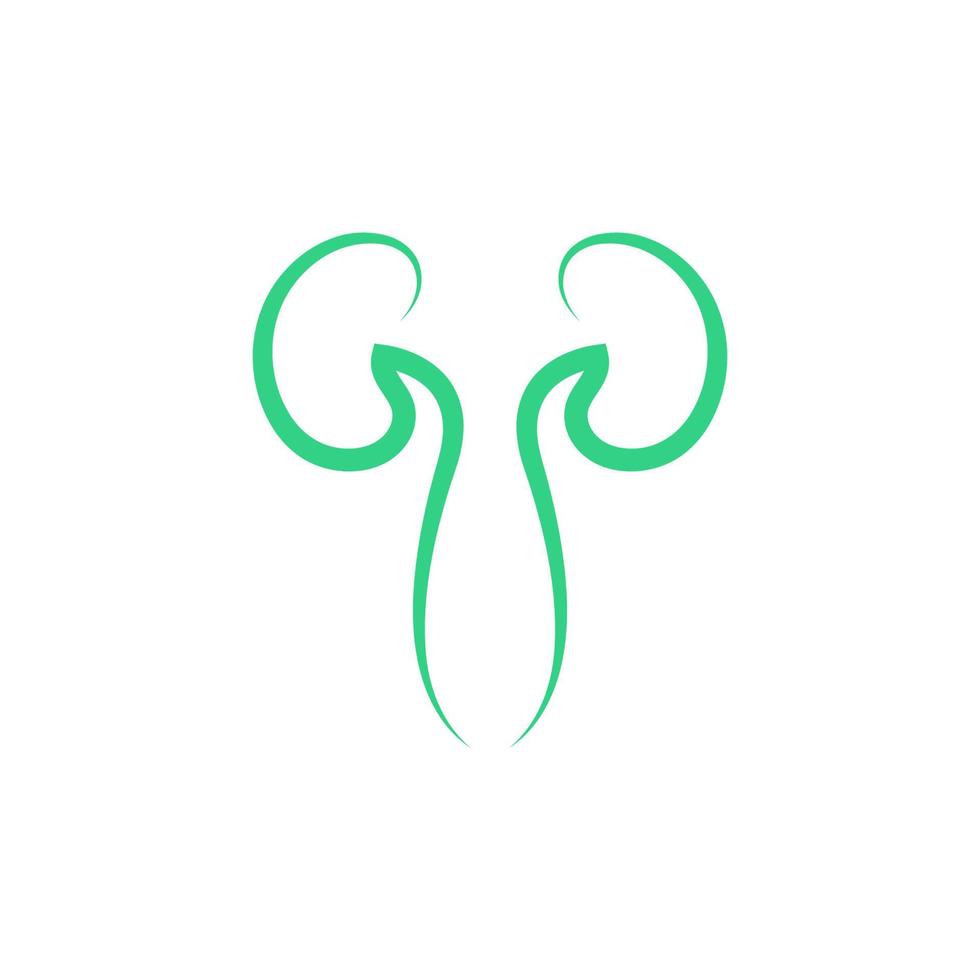 Kidney icon logo design template vector