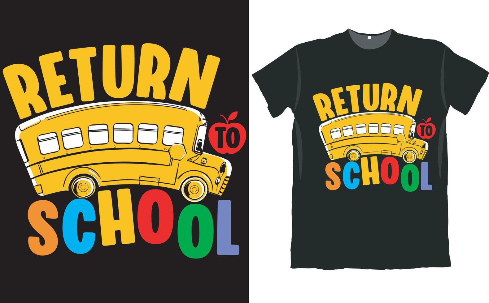 Back to School Kids Boys and Girls T Shirt Design vector