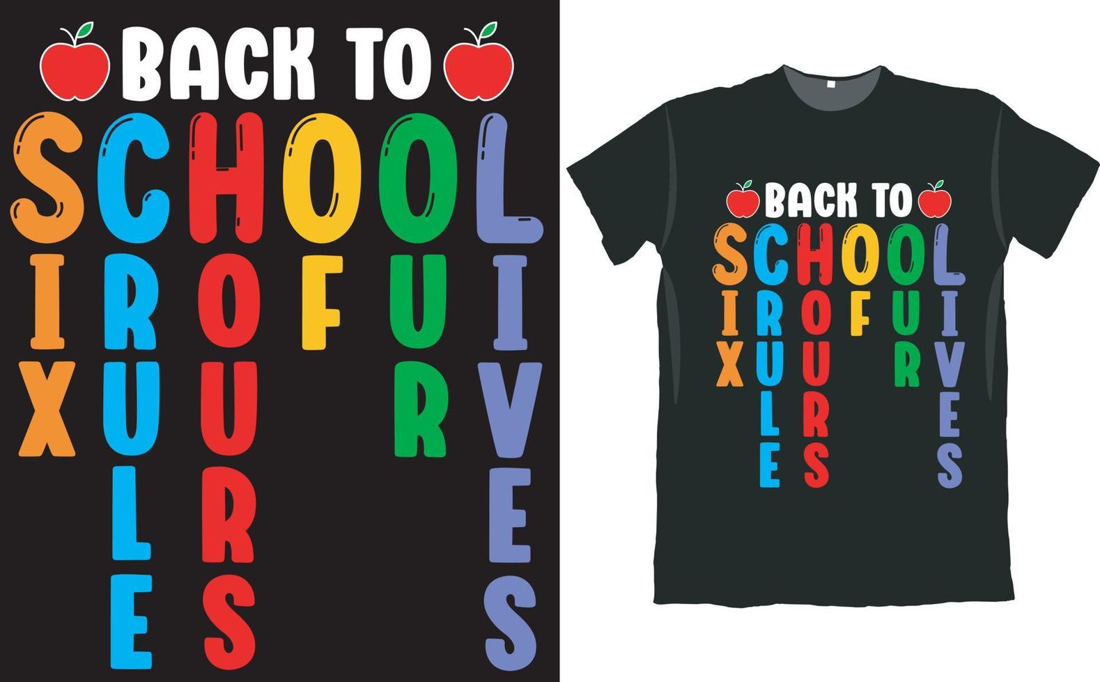 Back to School Kids Boys and Girls T Shirt Design vector
