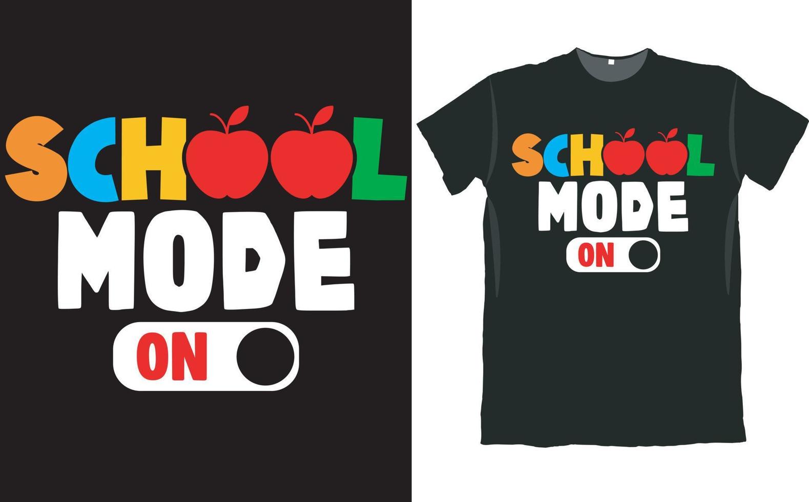Back to School Kids Boys and Girls T Shirt Design vector