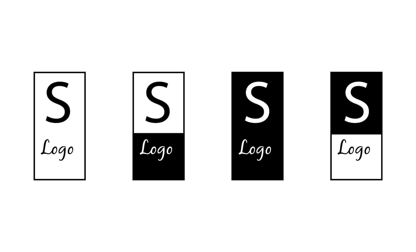 vector de logotipo profesional de letra s