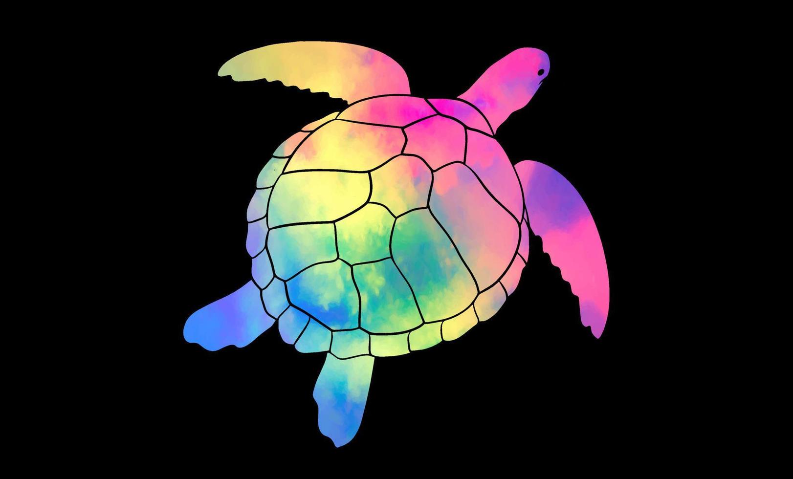 Turtle tshirt design vector