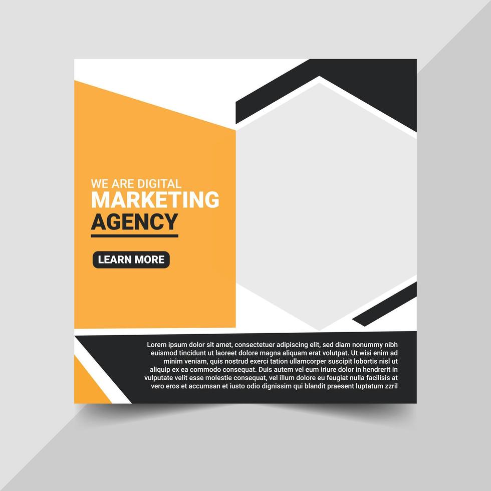 digital marketing post design for social media vector