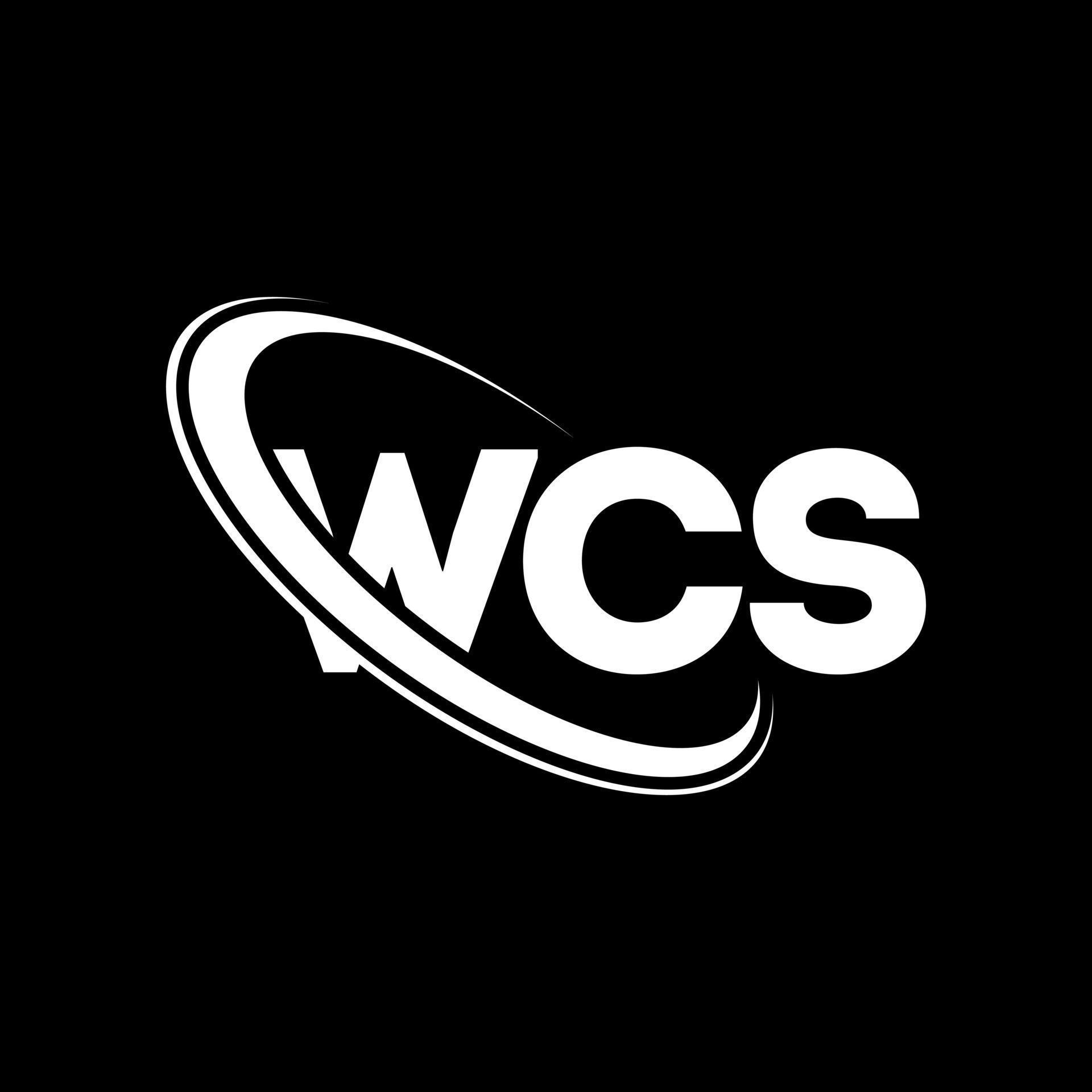 logotipo de wcs carta wcs diseño del logotipo de la letra wcs