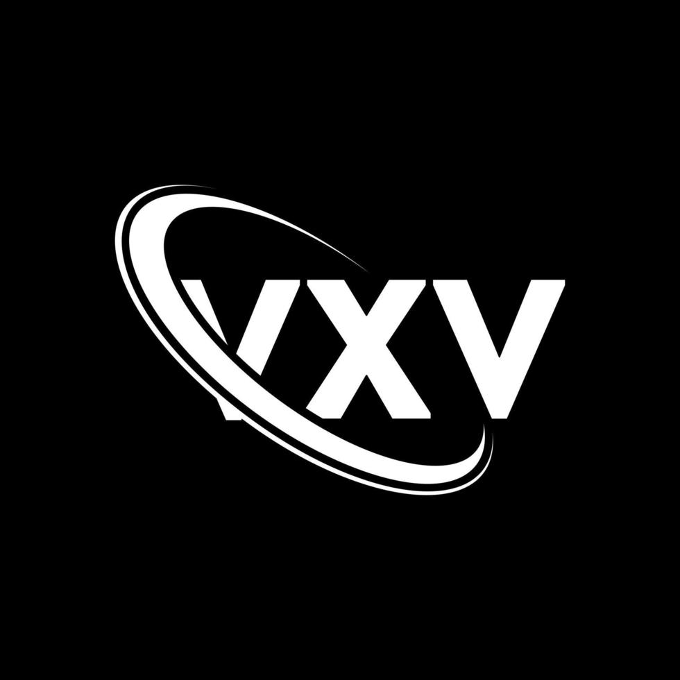 logotipo vxv. letra xv. diseño del logotipo de la letra vxv. logotipo de iniciales vxv vinculado con círculo y logotipo de monograma en mayúsculas. tipografía vxv para tecnología, negocios y marca inmobiliaria. vector