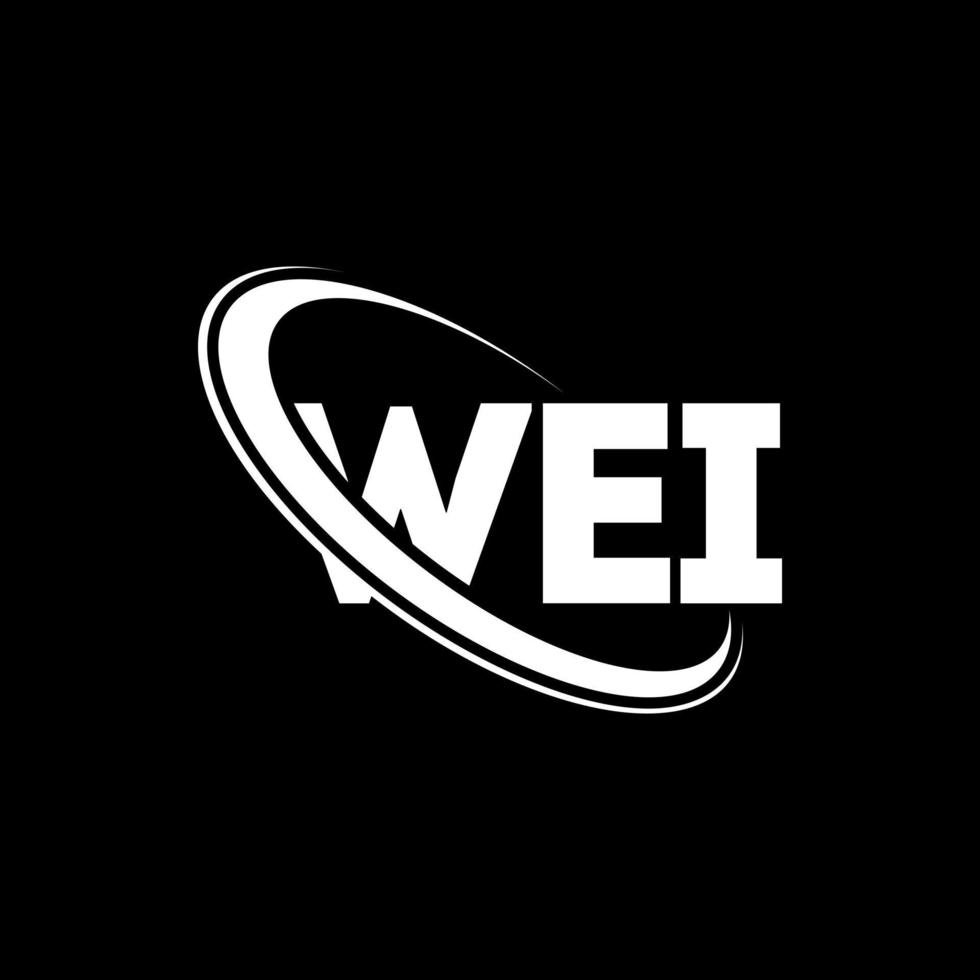 WEI logo. WEI letter. WEI letter logo design. Initials WEI logo linked