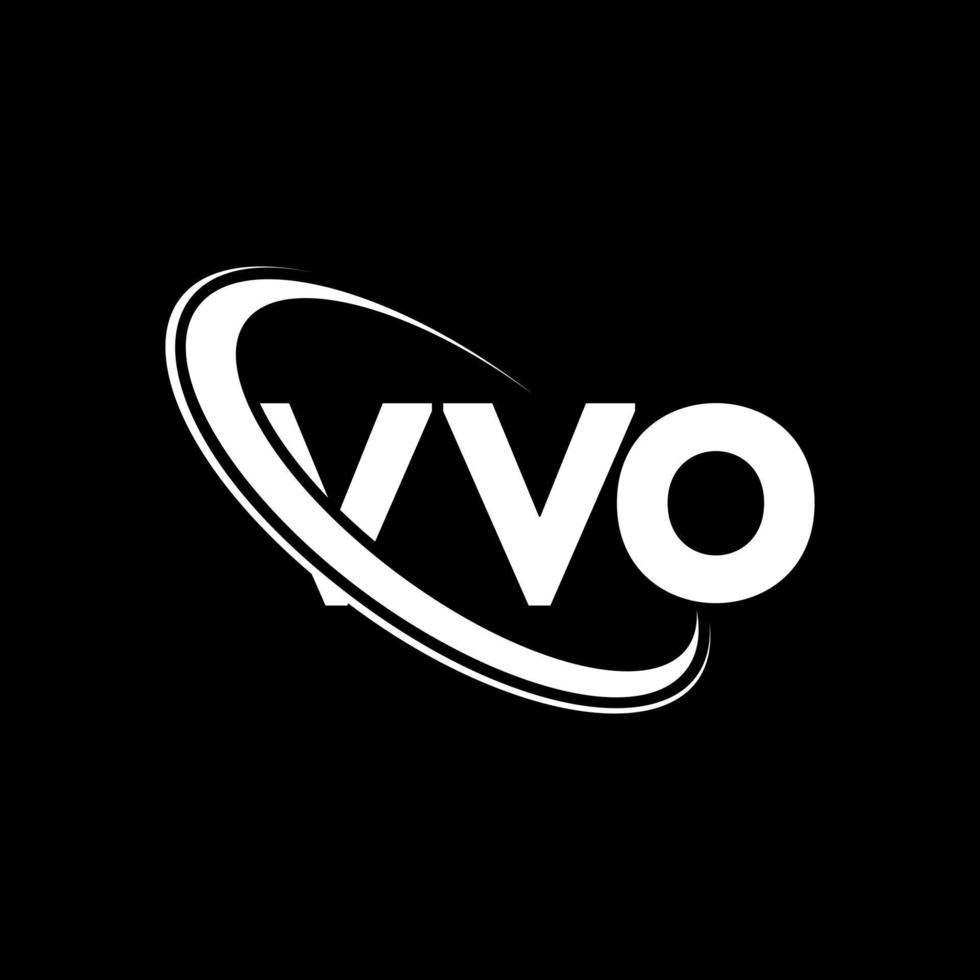 logotipo vvo. carta vvo. diseño del logotipo de la letra vvo. Logotipo de iniciales vvo vinculado con círculo y logotipo de monograma en mayúsculas. tipografía vvo para tecnología, negocios y marca inmobiliaria. vector