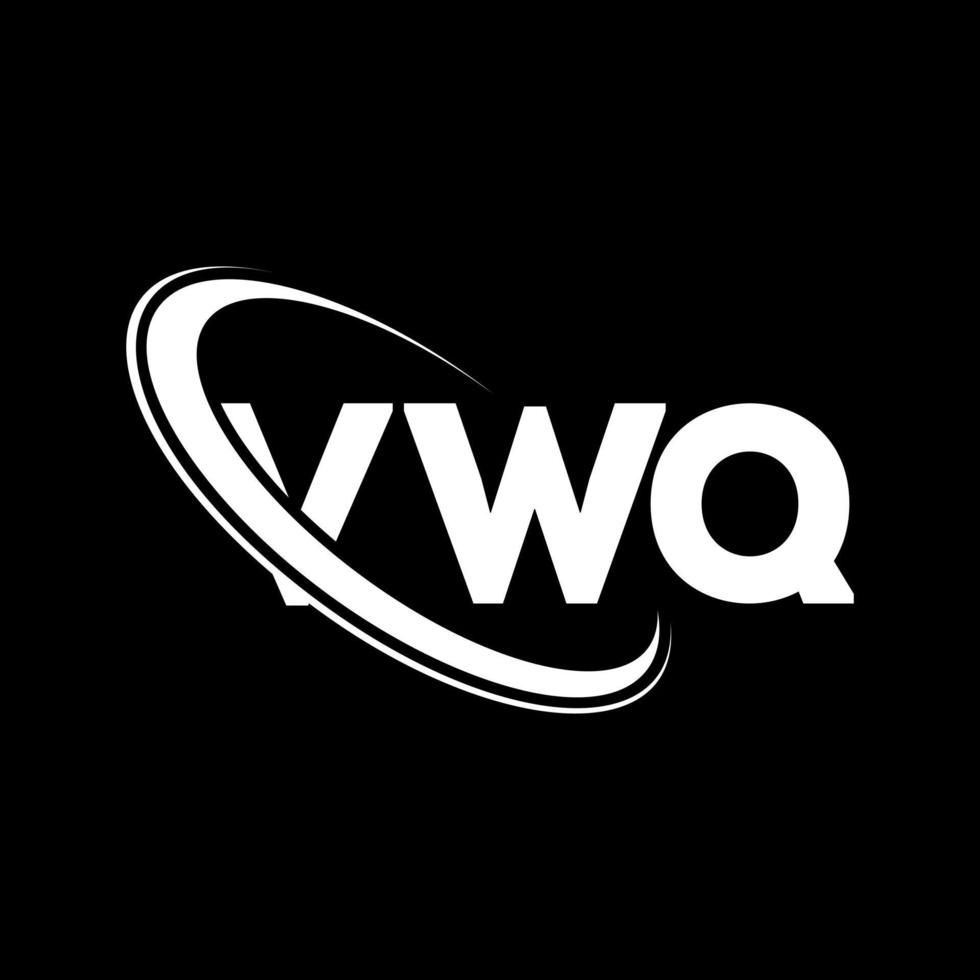 logotipo vwq. letra vwq. diseño del logotipo de la letra vwq. logotipo de iniciales vwq vinculado con círculo y logotipo de monograma en mayúsculas. Tipografía vwq para tecnología, negocios y marca inmobiliaria. vector
