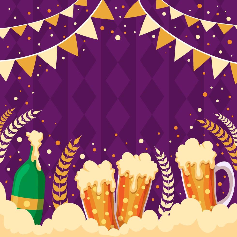 International Beer Day Background vector