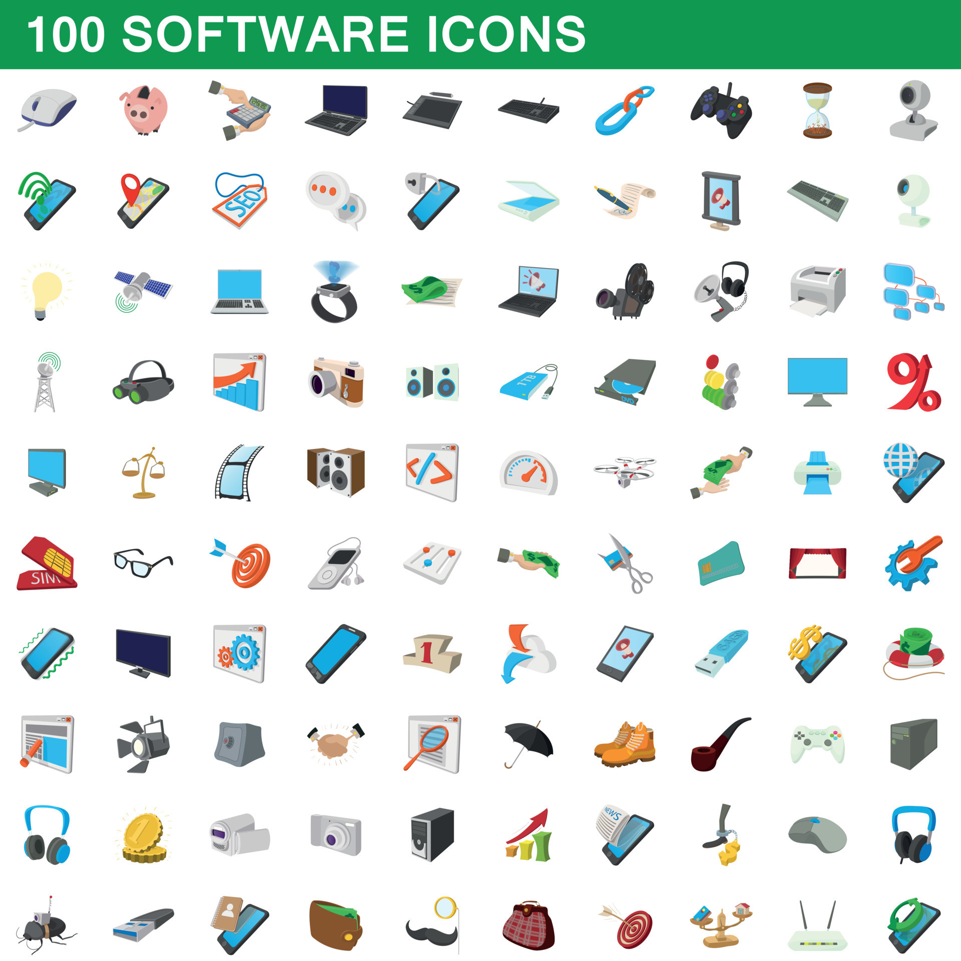 Soft icons. Soft icon. Software icon.