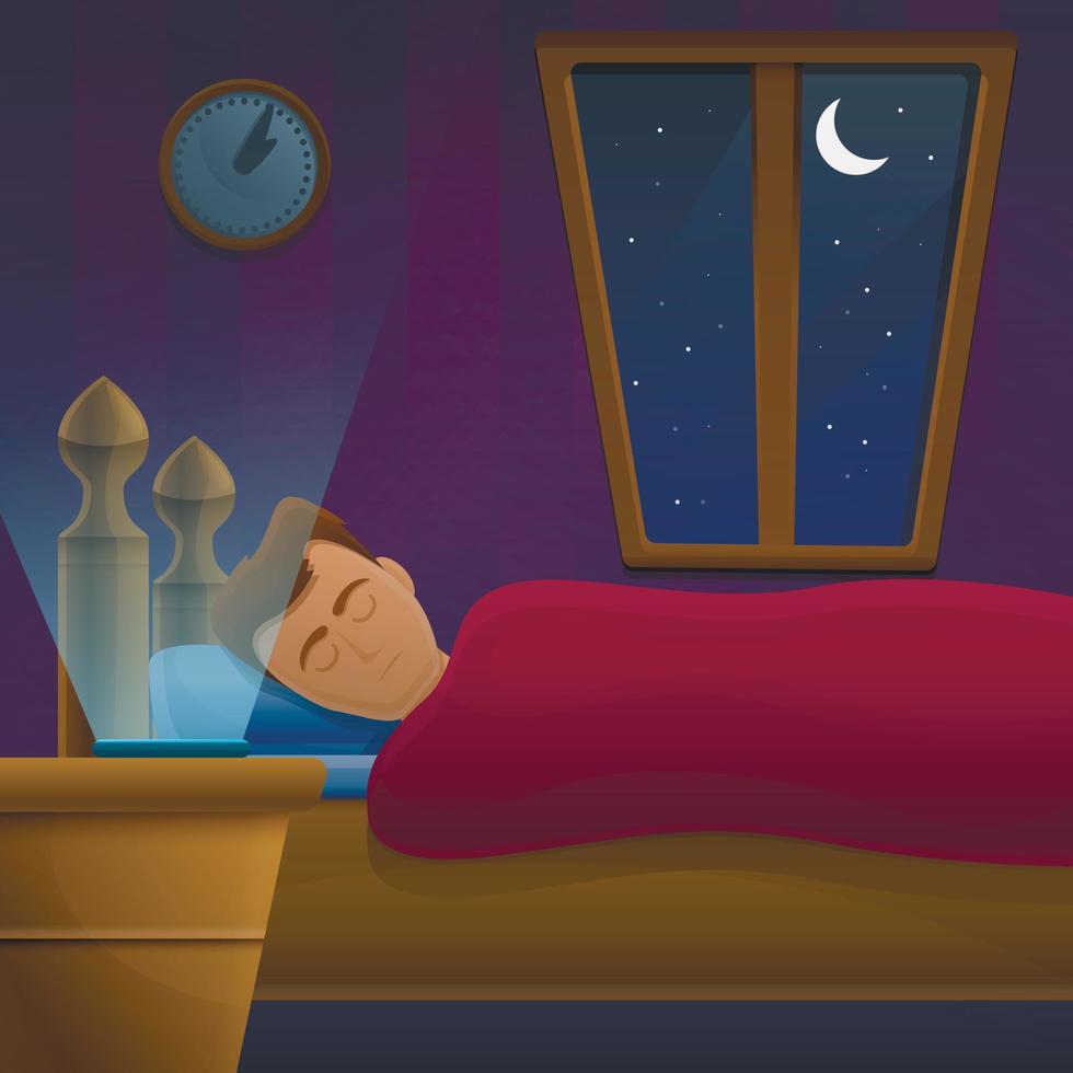 Blanket concept banner, cartoon style vector