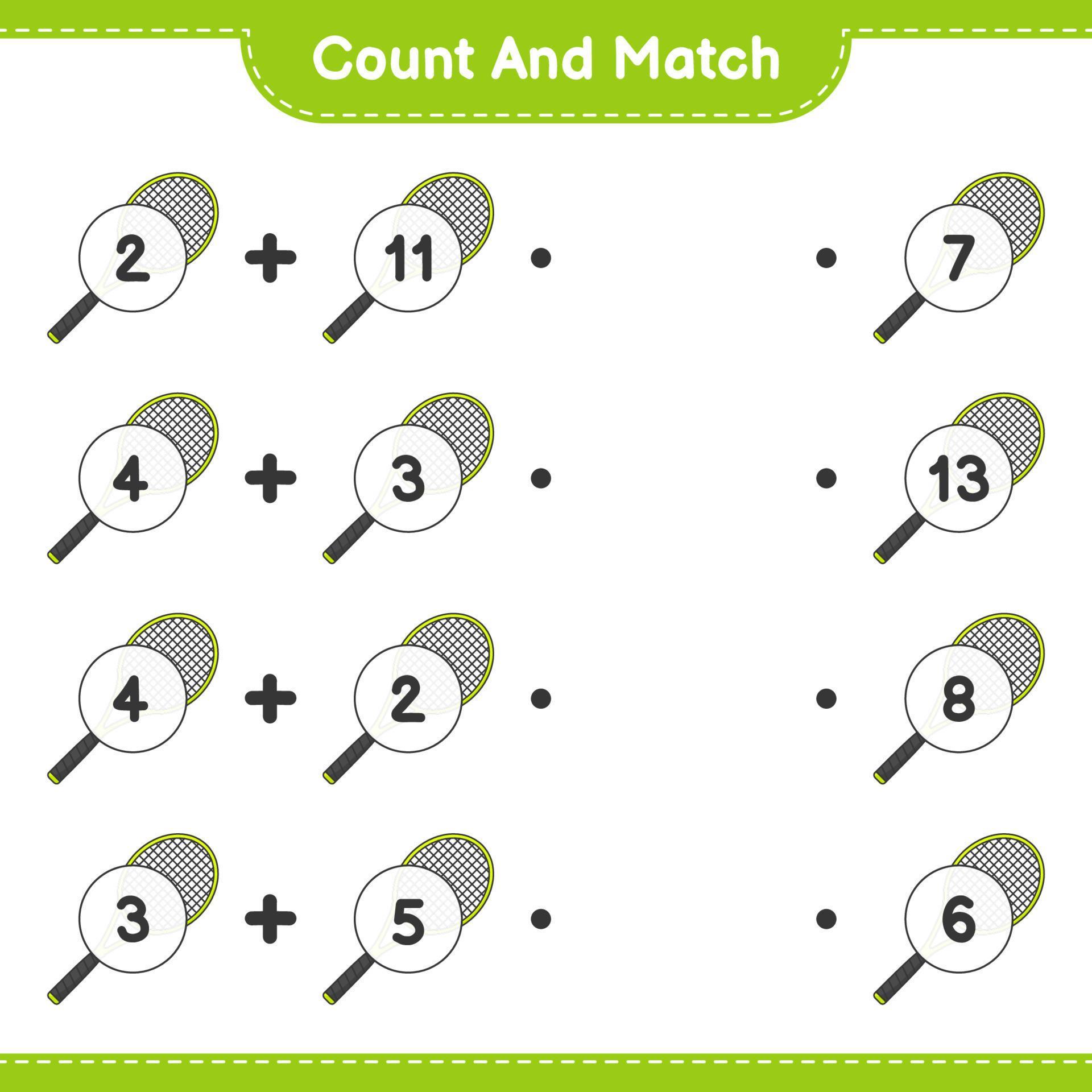 count-and-match-count-the-number-of-tennis-racket-and-match-with-the-right-numbers-educational