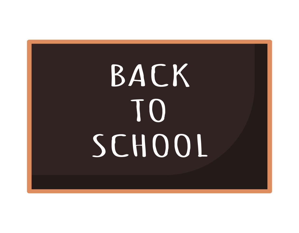 Back to school concept. Blackboard with text vector