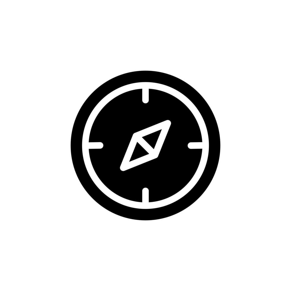 Illustration vector graphic of compass icon.