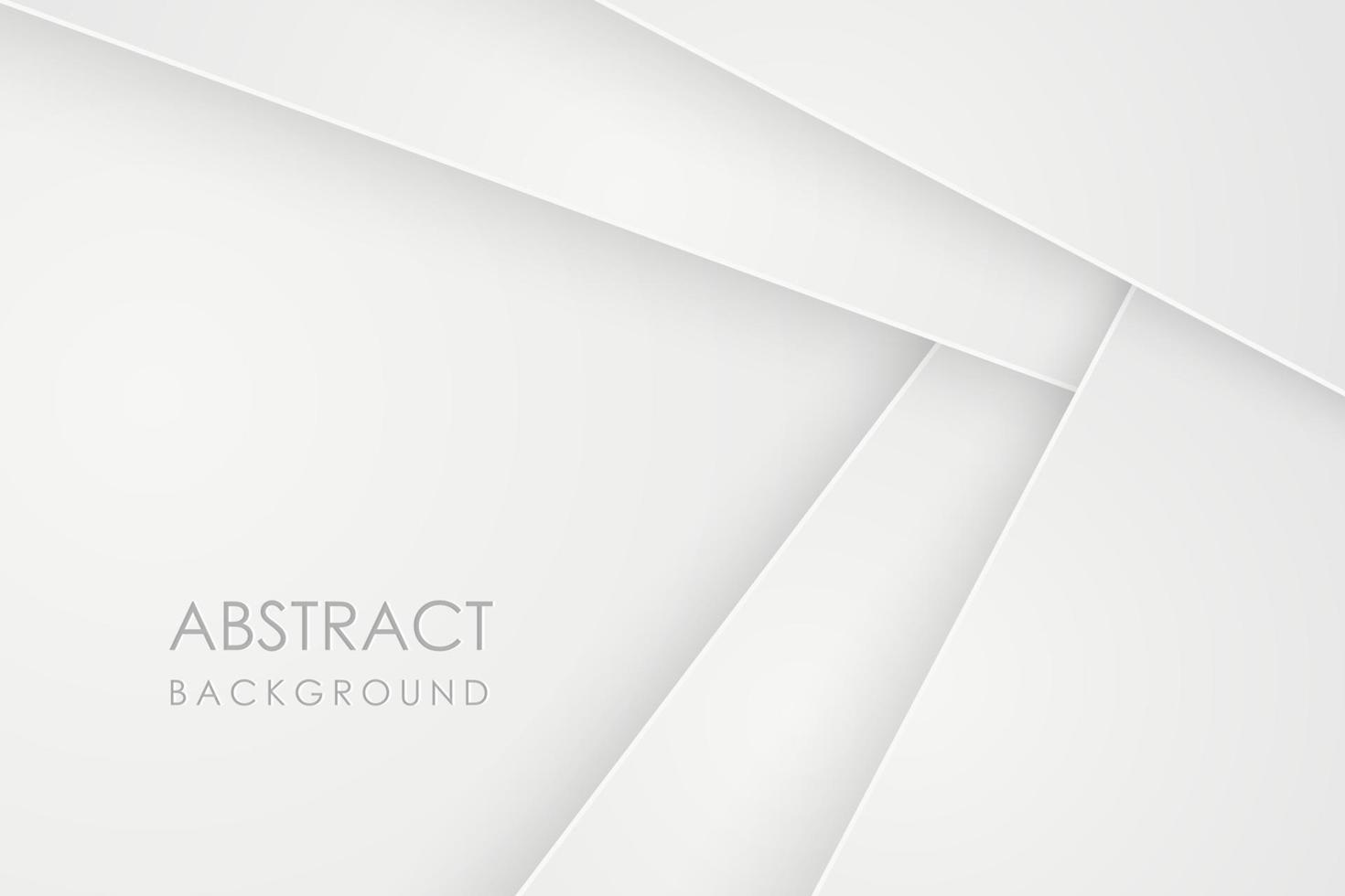 fondo 3d abstracto con capas de papel blanco. ilustración geométrica vectorial de superposición. elemento de diseño gráfico. diseño minimalista. decoración para presentación de negocios vector