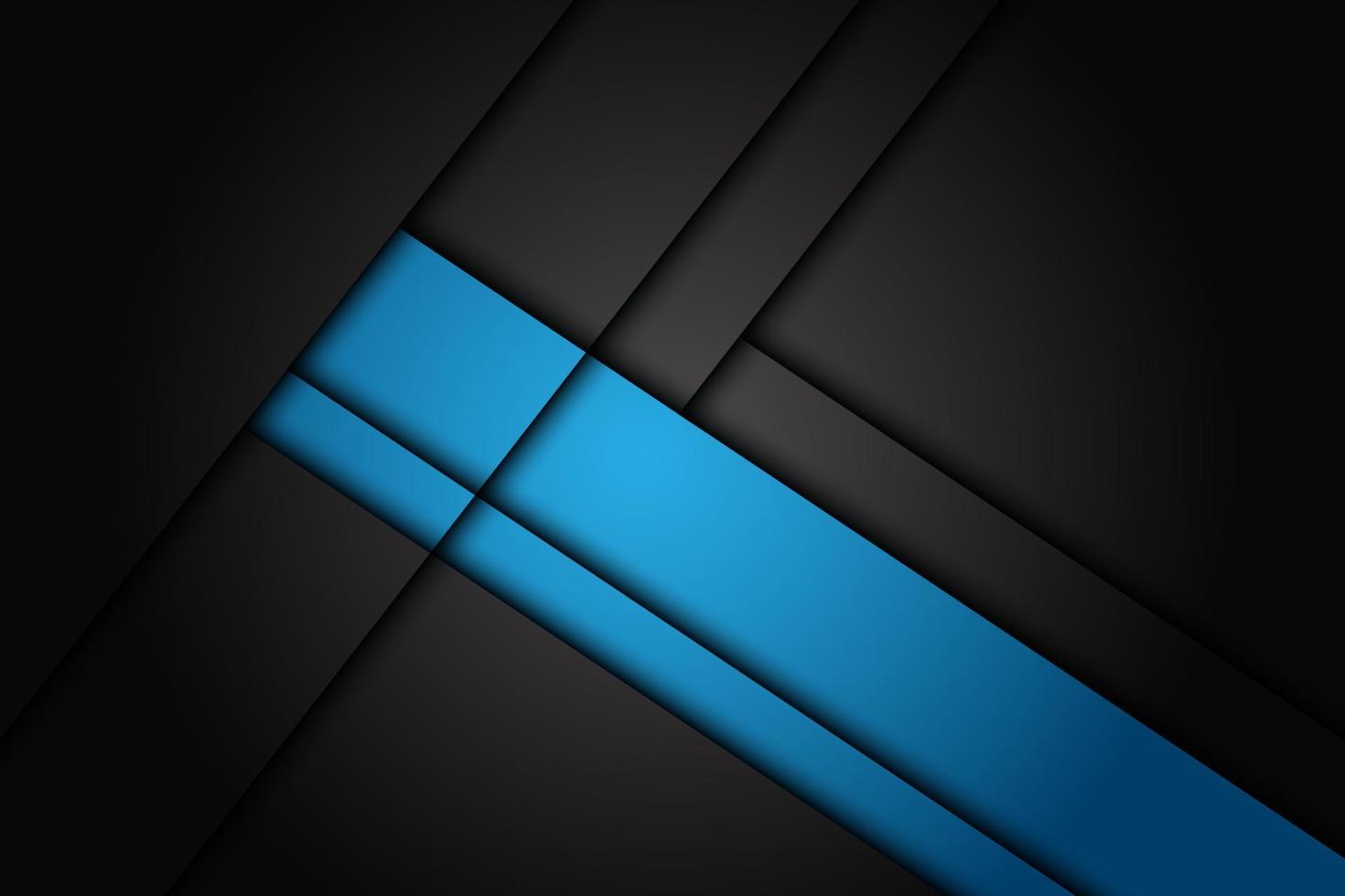 Abstract blue overlap on dark grey metallic design modern futuristic background. EPS10 vector