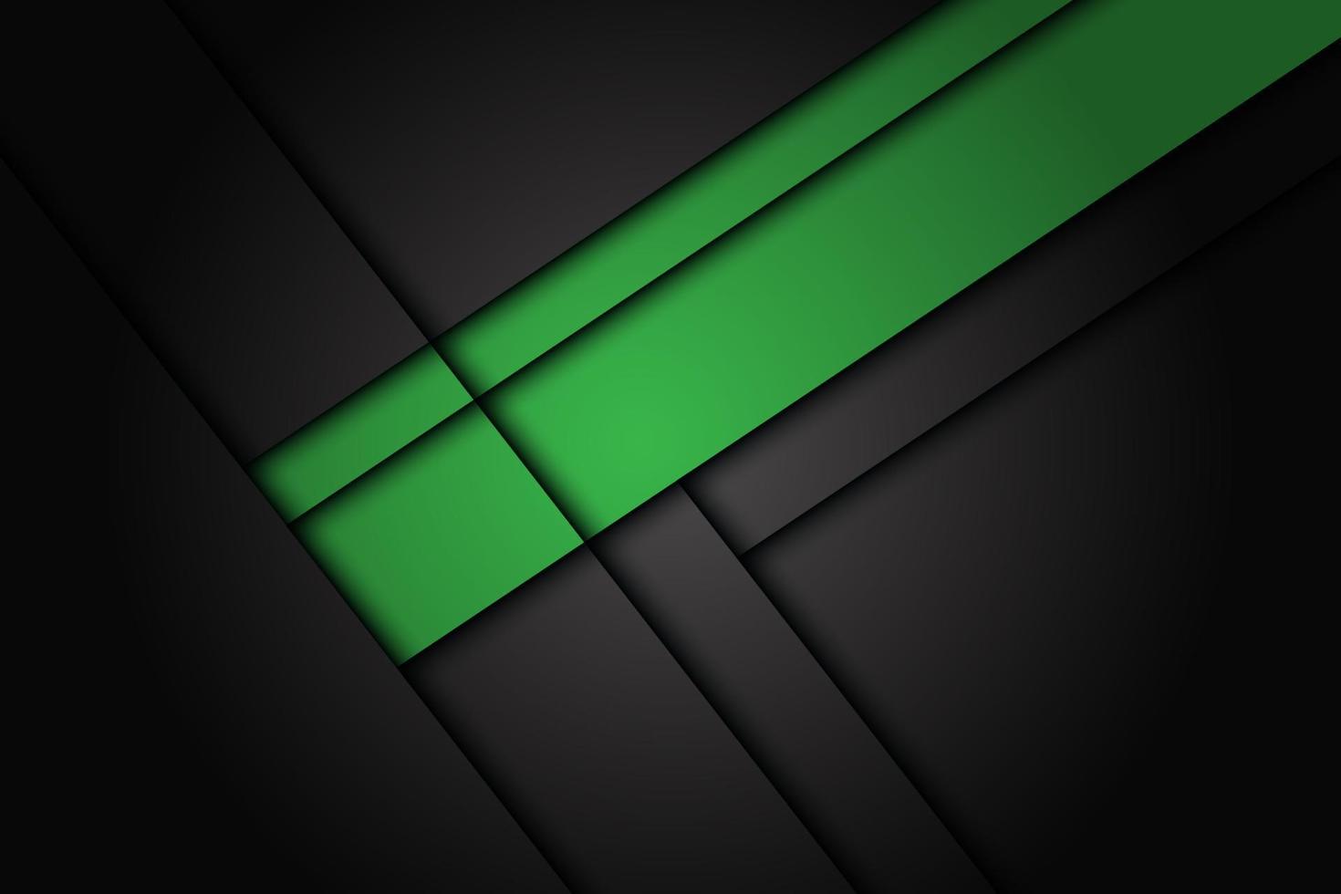 superposición verde abstracta sobre fondo futurista moderno de diseño metálico gris oscuro. eps10 vector