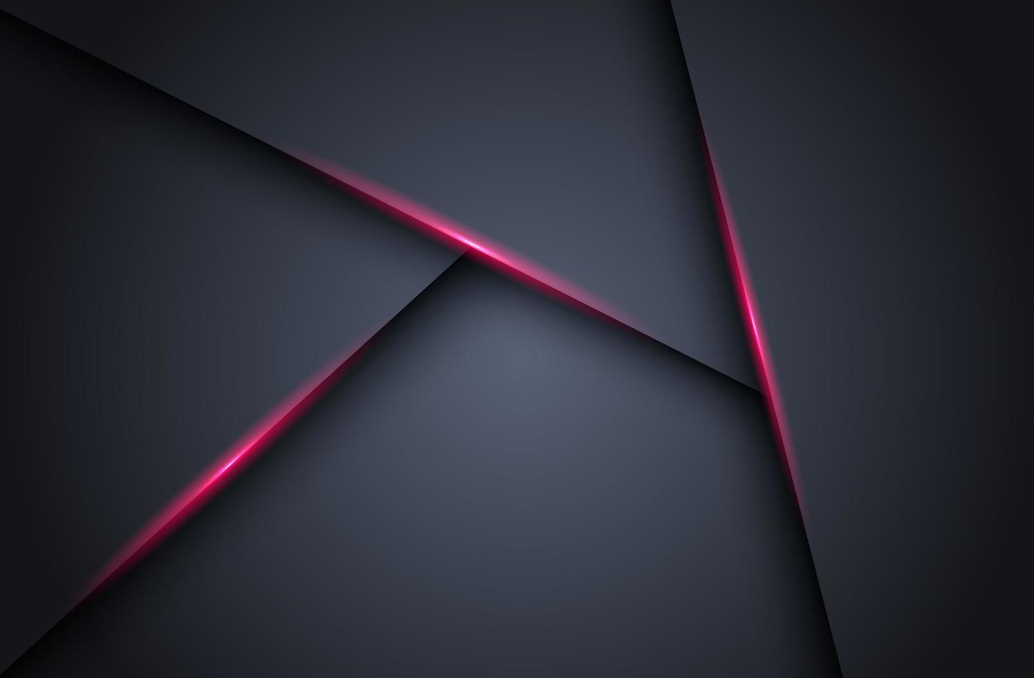 abstract dark with pink light line shadow triangle blank space layers background. eps10 vector