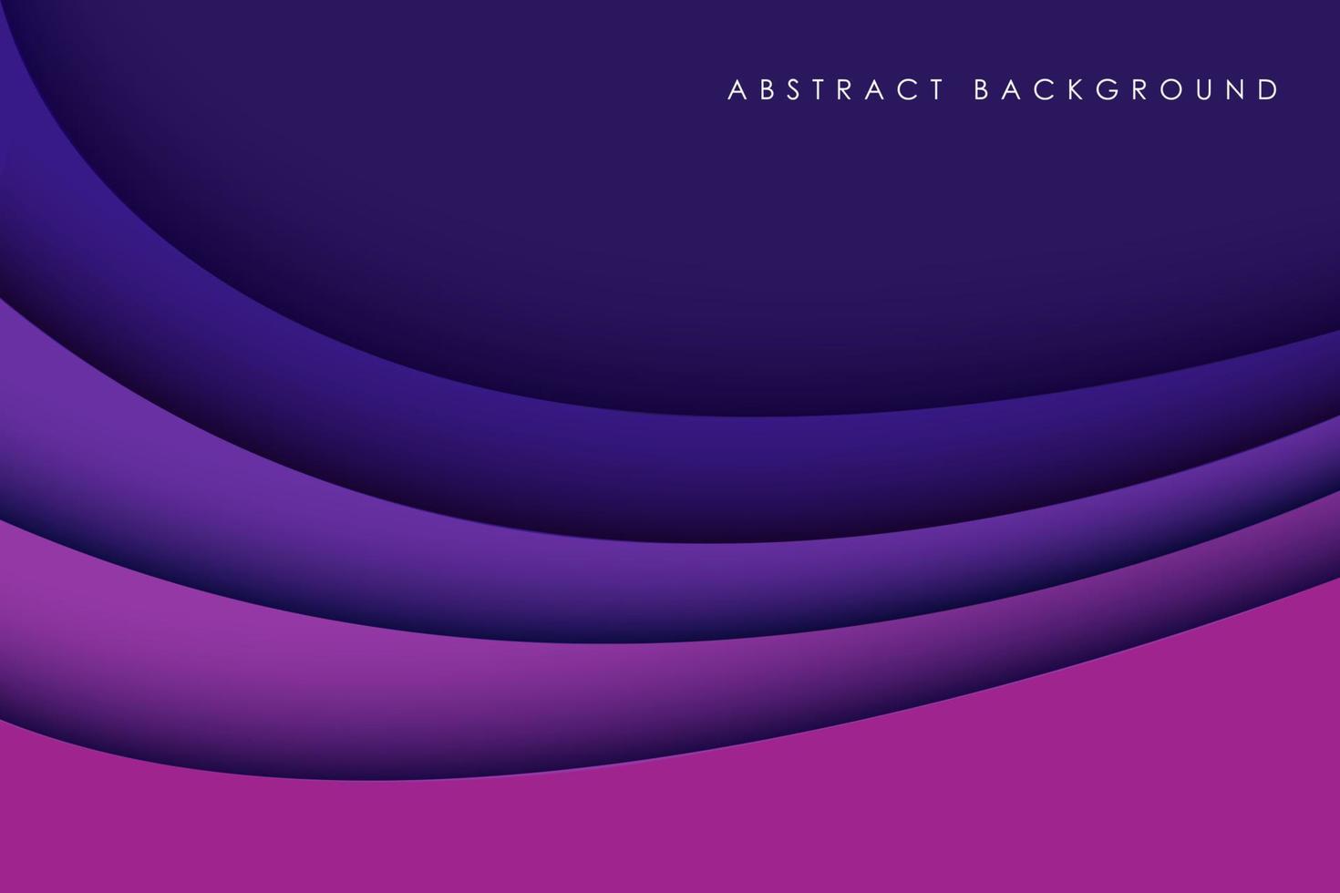 capas de dimensión de fondo de corte de papel de curva púrpura abstracta. eps10 vector