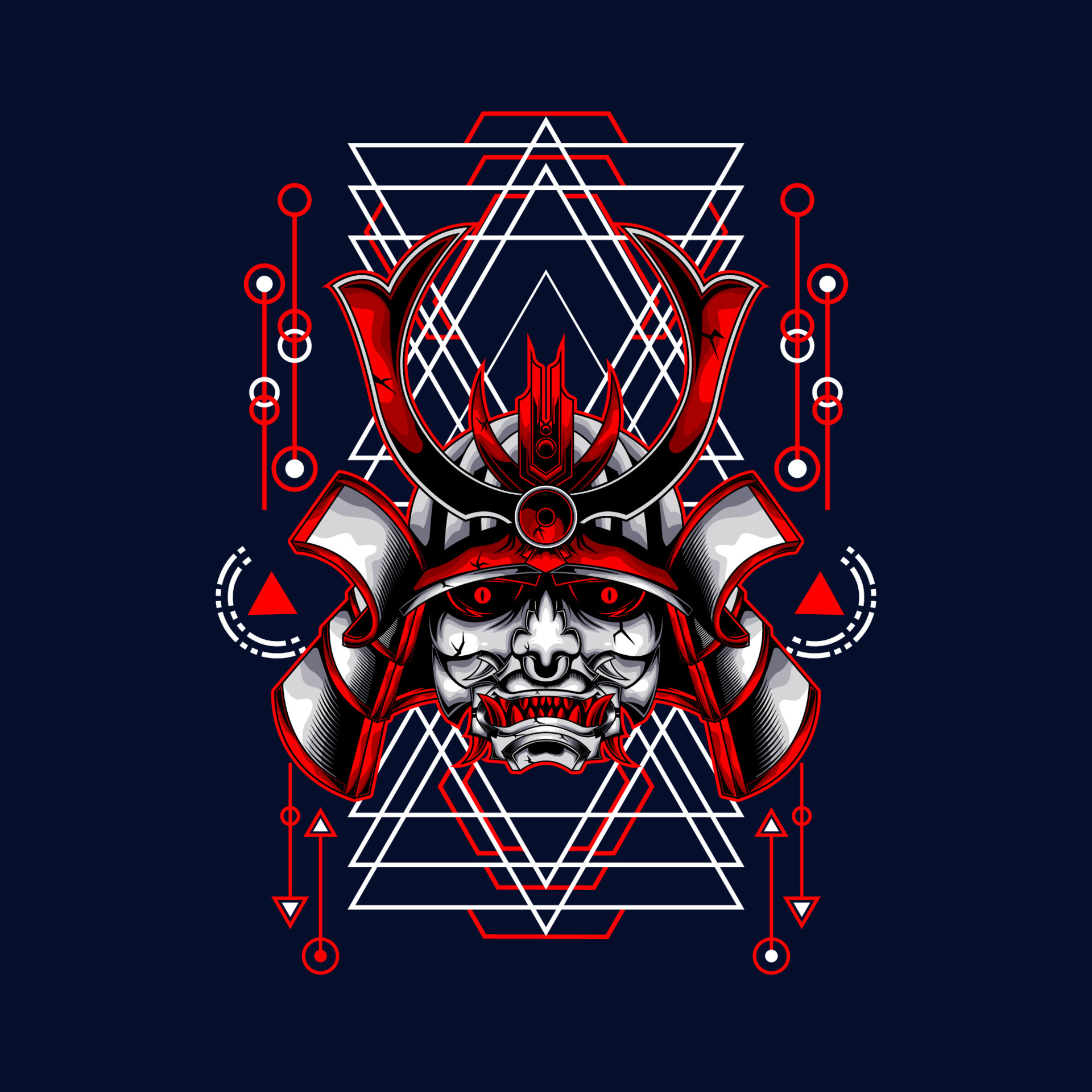 Oni Mask Illustration Wallpaper Poster Stock Illustration 1711763431   Shutterstock