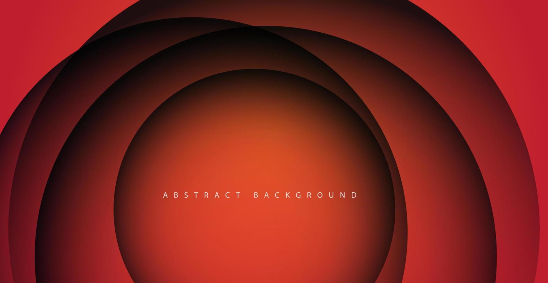 colorful orange gradient background. Abstract circle papercut smooth color composition. eps10 vector